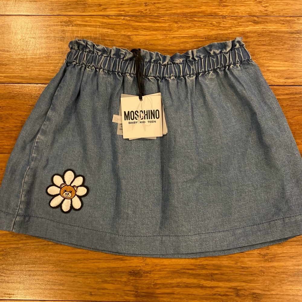 BNWT Moschino Kids Denim Skirt